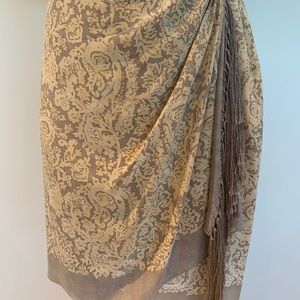 100% silk wrap skirt